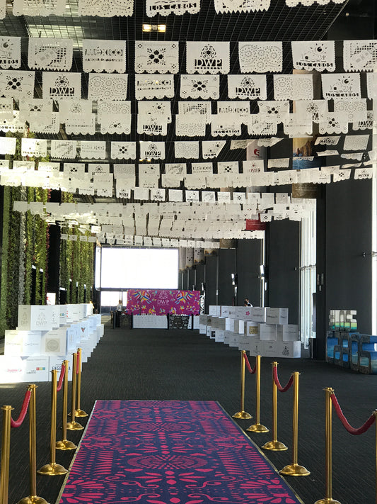 Your LOGO on Papel Picado (30 GARLANDS = 500 feet) 250' (standard), 250' custom logo and words