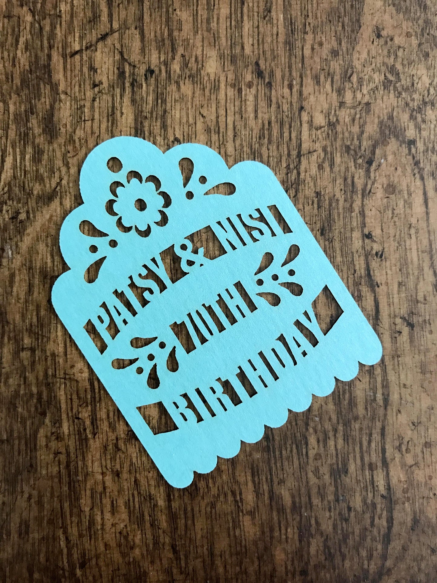 Birthday-Laser Cut Tags-Personalized