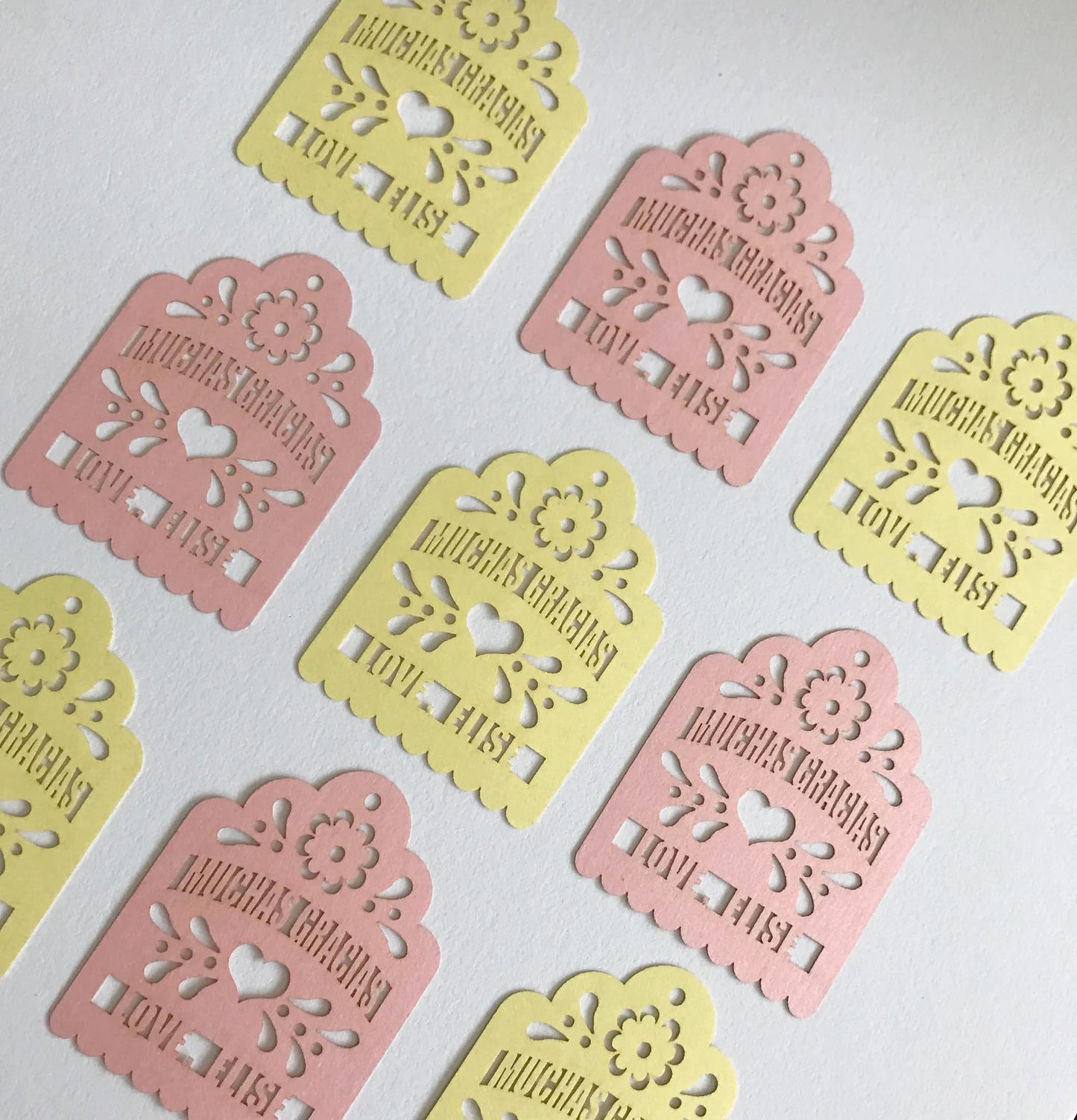 Muchas Gracias-Laser Cut Tags-Personalized