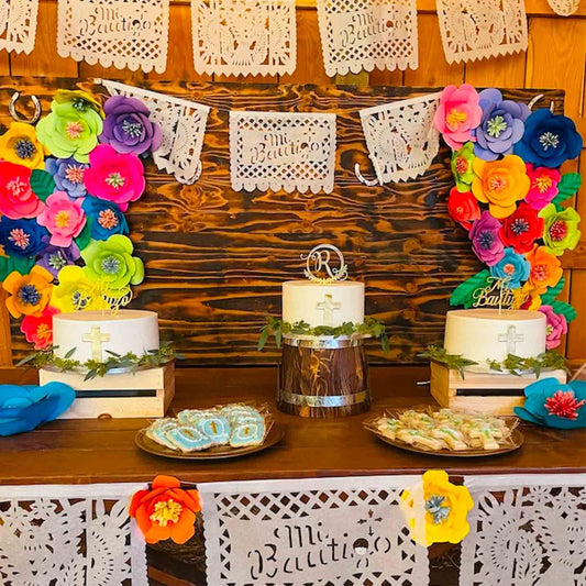 Mi Bautizo - Papel Picado