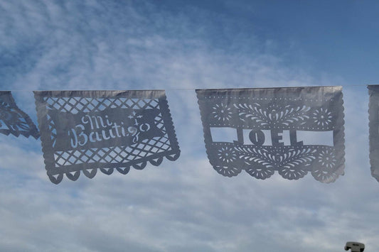 CUSTOM Mi Bautizo or Twins Sibling baptism Nuestro Bautizo Baptism Papel Picado Primera Comunin baptism, decoration, cross, garland