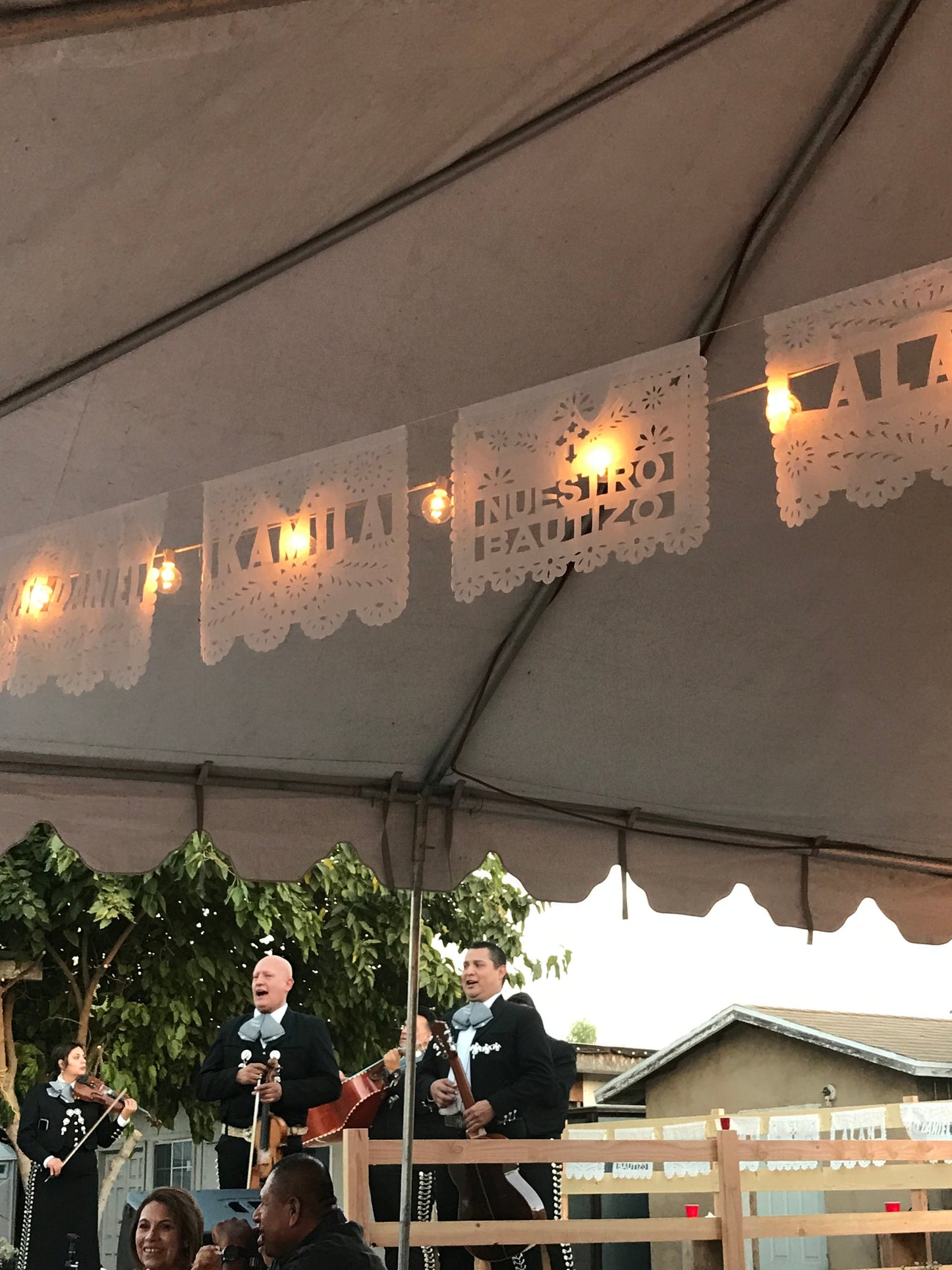 Nuestro Bautizo - Papel Picado - PERSONALIZED