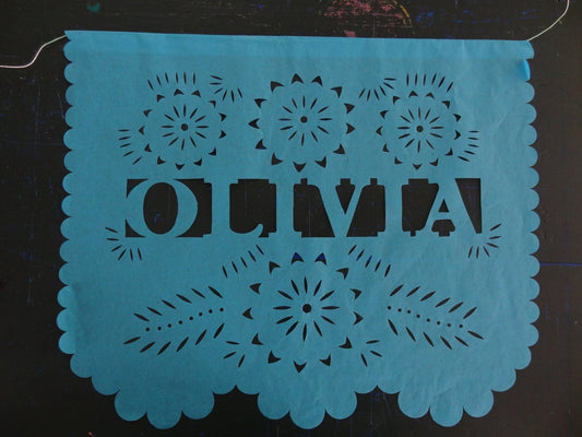 Custom Name-Papel Picado