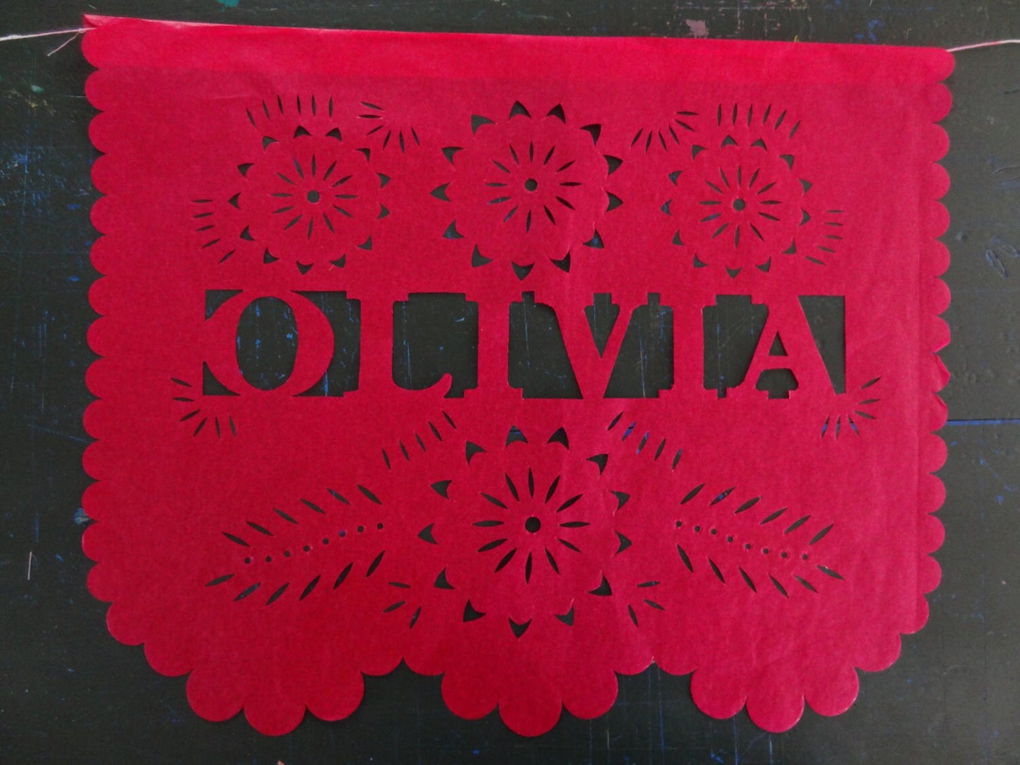 Papel Picado Feliz Cumpleanos Custom Name Fiesta Banner Garland Personalized Mexican Fiesta Decoration festive garland