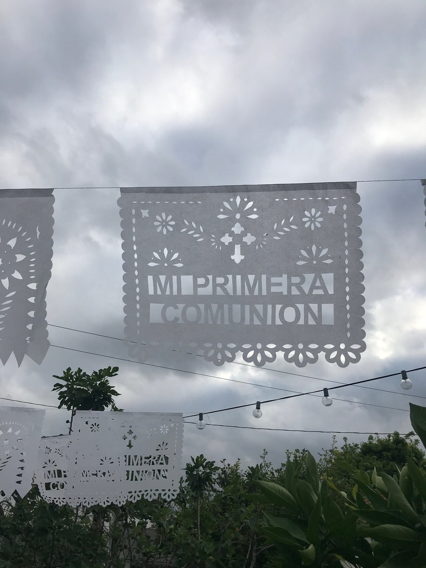 Mi Primera Comunion - Papel Picado - PERSONALIZED