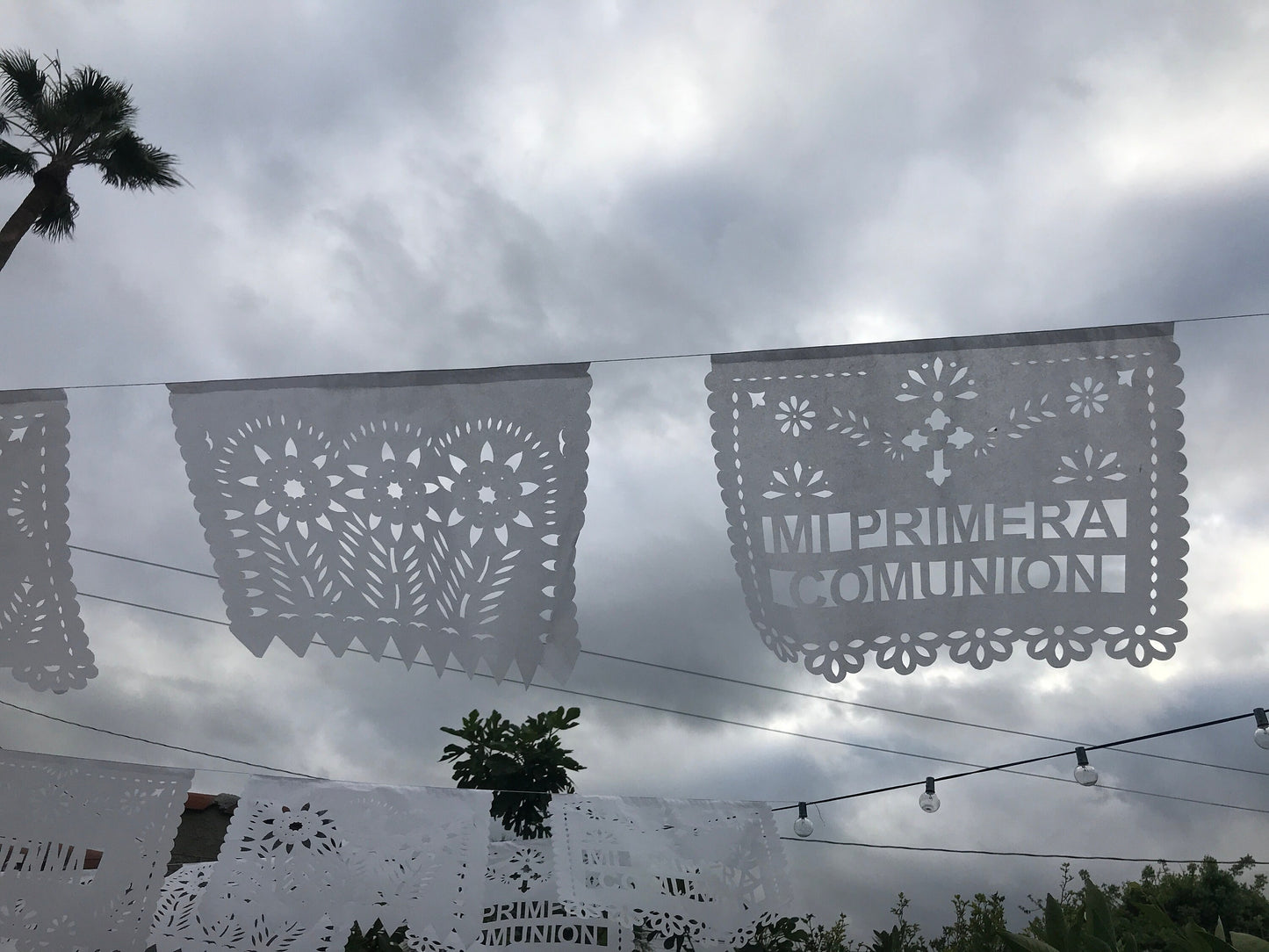 Mi Primera Comunion - Papel Picado - PERSONALIZED