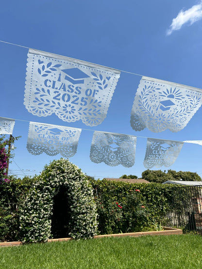Graduation Party Decor Papel Picado Garland Congrats Graduate Class of 2025 decorations Grad decoration University Graduation Banner Fiesta Fancies