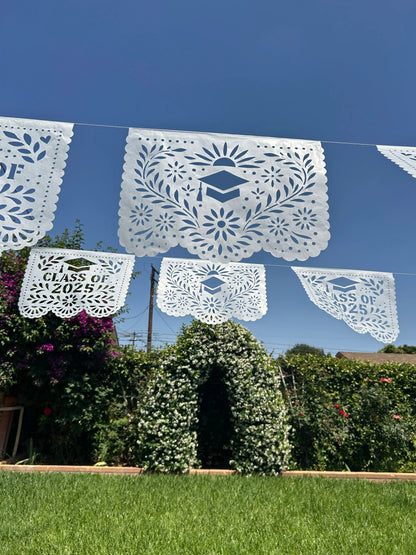 Graduation Party Decor Papel Picado Garland Congrats Graduate Class of 2025 decorations Grad decoration University Graduation Banner Fiesta Fancies