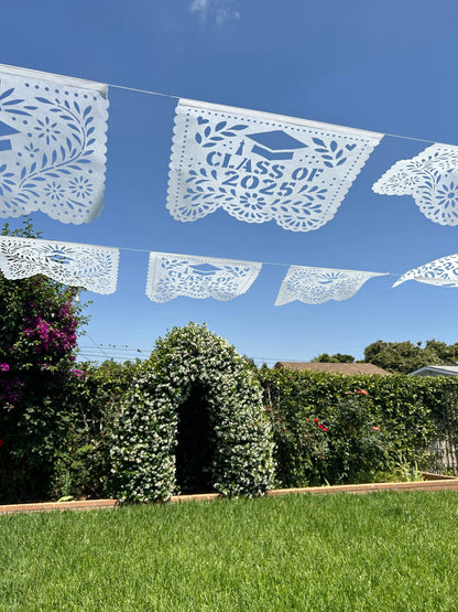 Graduation Party Decor Papel Picado Garland Congrats Graduate Class of 2025 decorations Grad decoration University Graduation Banner Fiesta Fancies