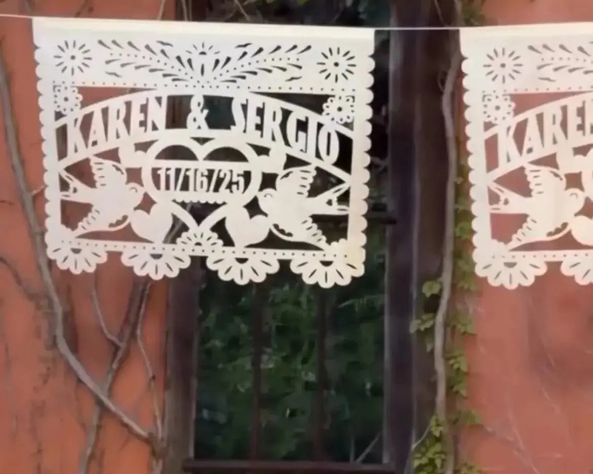Wedding Papel Picado Personalized Fiesta Fancies