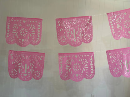 Cielito Lindo Cactus Pink Papel Picado Fiesta Fancies