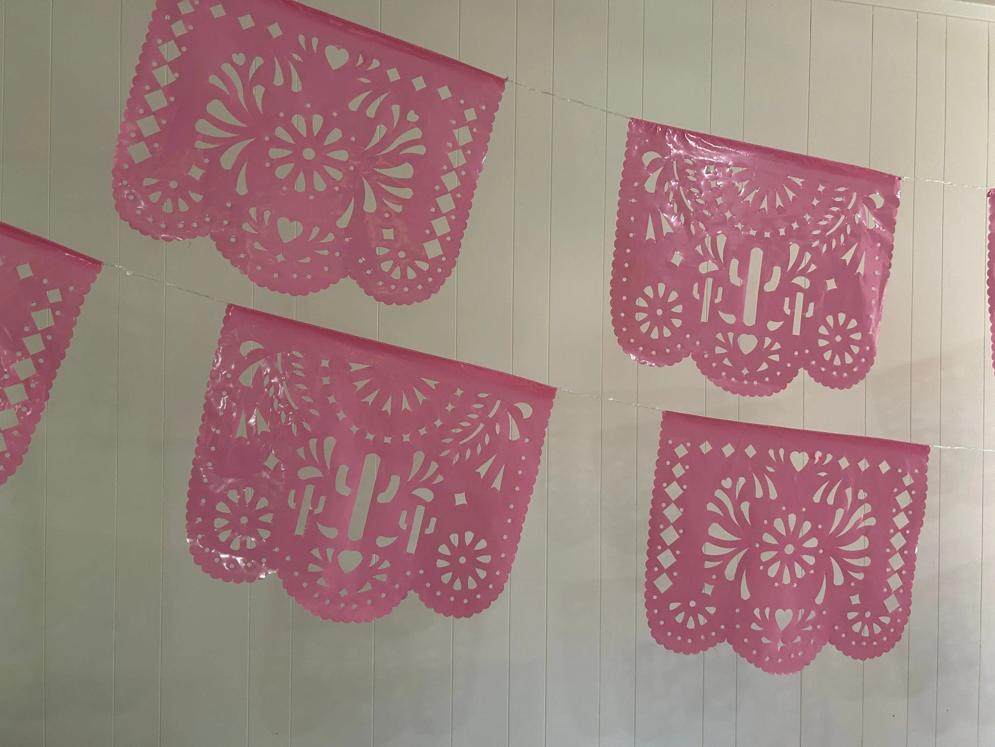 Cielito Lindo Cactus Pink Papel Picado Fiesta Fancies