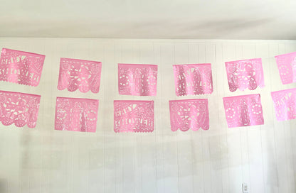 Sky Blue Baby Shower Papel Picado Fiesta Fancies