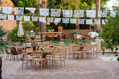 100 banners (each 20 feet long) 6 designs (3 on half of banners, 3 on other half) Papel Picado - Event Garlands Festivals