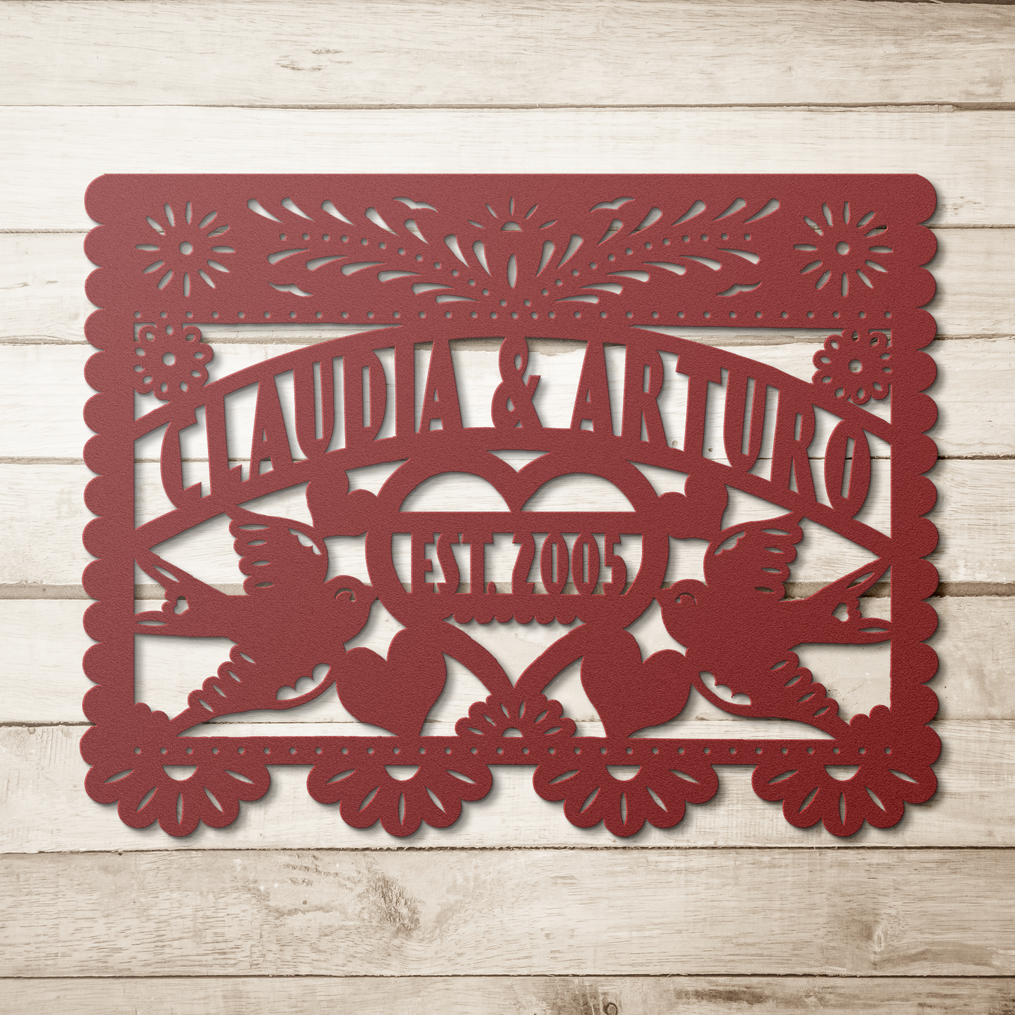Metal_Wall_Art_-_Personalized_Wedding_Si_Red_Simple_Wood_BKGD_Mockup.png