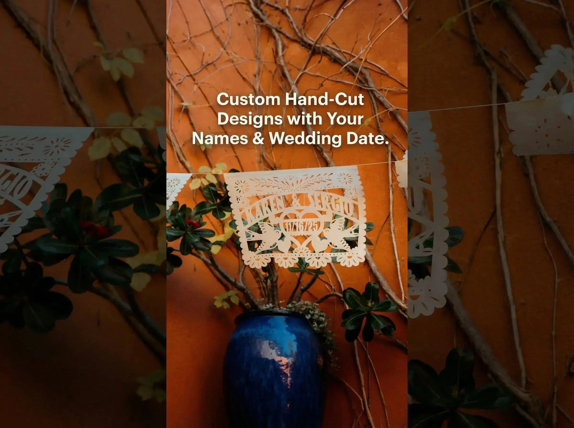 Wedding Papel Picado Personalized - Fiesta Fancies