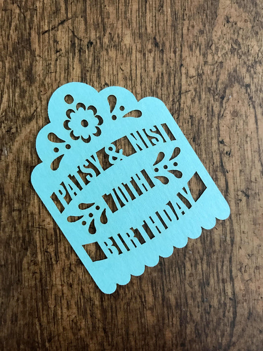 Birthday-Laser Cut Tags-Personalized