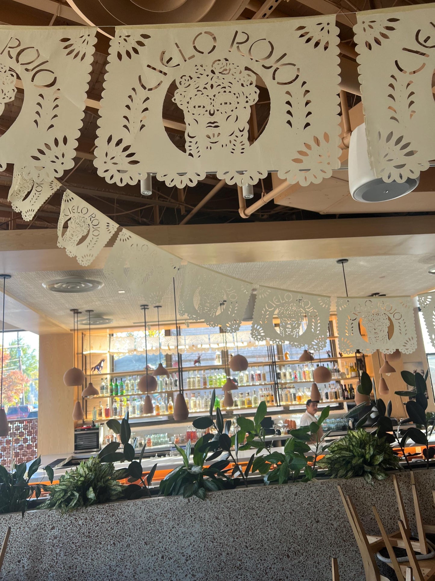 100 banners (each 20 feet long) 6 designs (3 on half of banners, 3 on other half) Papel Picado - Event Garlands Festivals