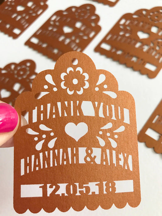 Thank you-Laser Cut Tags-Personalized