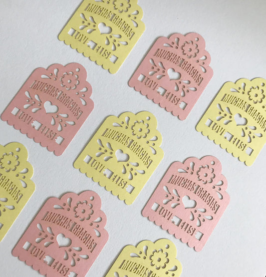 Muchas Gracias-Laser Cut Tags-Personalized