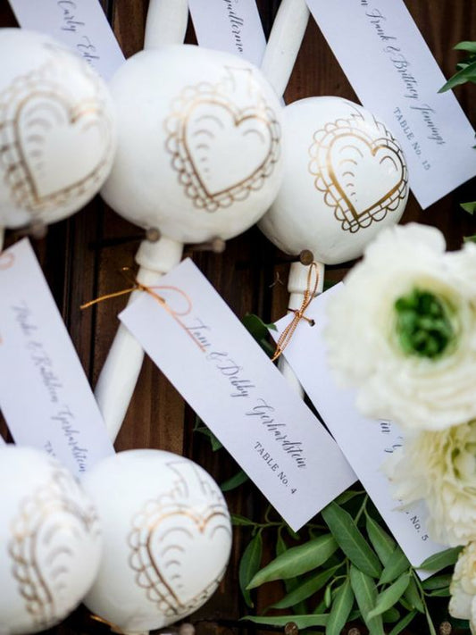 Tags for Maracas Personalized with names and table number printed in your font choice Wedding Party Favor tags
