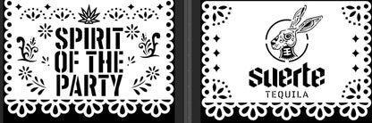 100 banners (each 20 feet long) 6 designs (3 on half of banners, 3 on other half) Papel Picado - Event Garlands Festivals