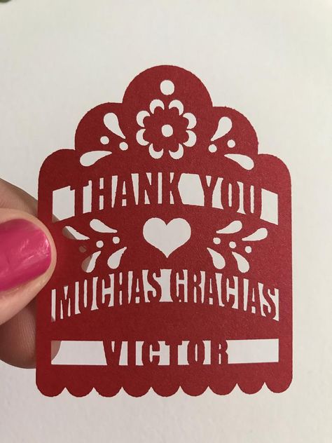 Muchas Gracias-Laser Cut Tags-Personalized