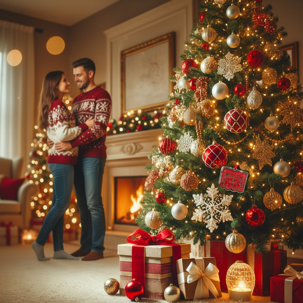 Your ornament in romantic setting