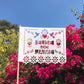 Wedding flags banderitas 5x7 centerpieces Papel Picado Mini Flags bridal shower modern Mexico Mexican LOVE BIRDS doves graduation