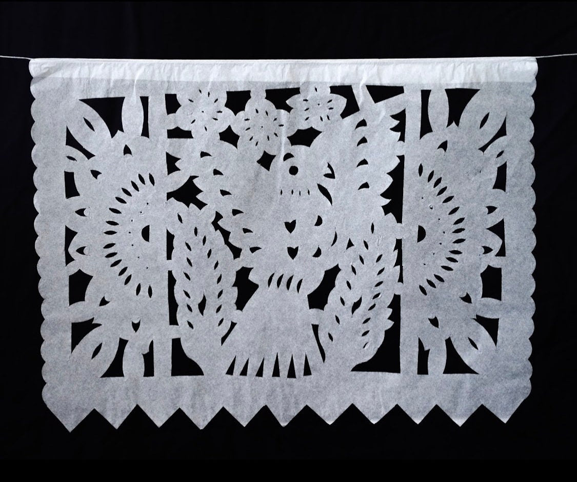 Mi Primera Comunin my first holy communion papel picado fiesta Garlands Banners not personalized Papel Picado Spanish cross decoration lace