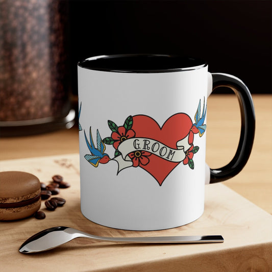 Groom Tattoo Heart-Coffee Mug