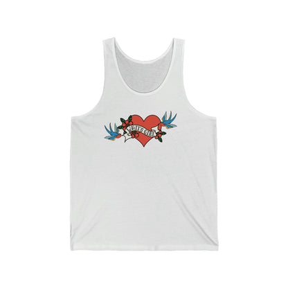 Valentine's Day - PERSONALIZED - Swallow Heart Tattoo Custom Personalized with your name Tattoo inspired heart with birds